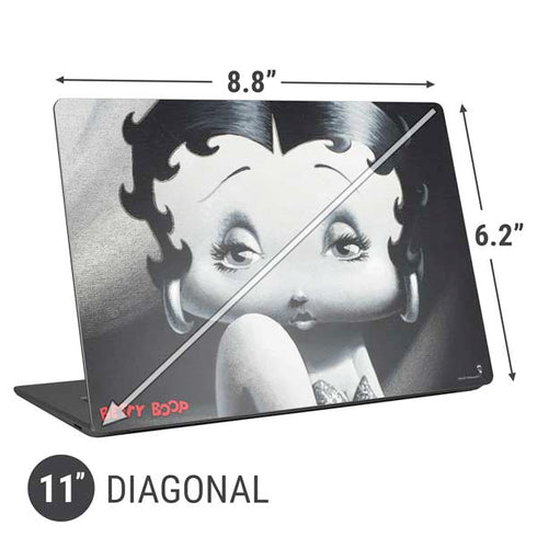Betty Boop Black and White Universal Laptop 11in (8.8 x 6.2in) Skin